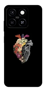 Чохол на ZTE Blade A55 4G Heart with flowers фото 1 з 1