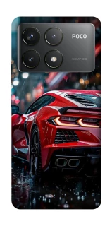 Чохол на Xiaomi Poco F6 Pro Red sports car фото 1 з 1