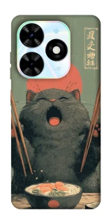 Чехол на TECNO Spark Go 2024 Hungry Cat фото 1 из 1
