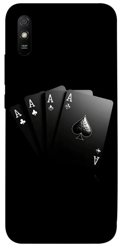 Чехол на Xiaomi Redmi 9A Black Cards фото 1 из 1
