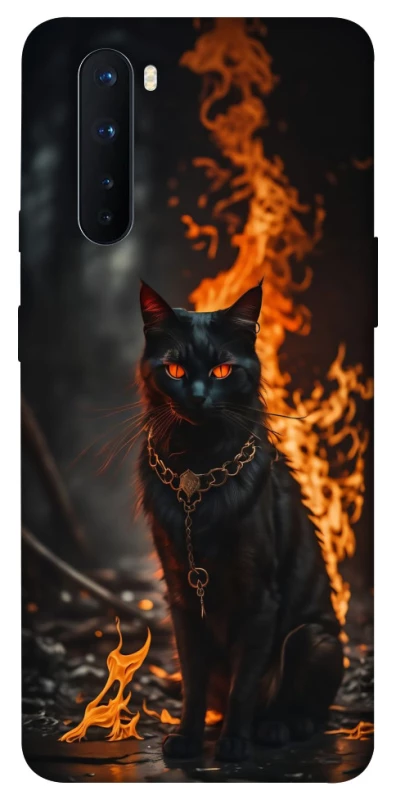 Чохол на OnePlus Nord Вогняний кіт фото 1 з 1