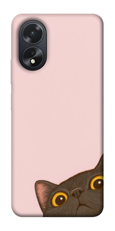 Чехол на Oppo A18 Peeping cat фото 1 из 1