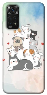 Чехол на Xiaomi Redmi Note 11 (Global) / Note 11S Funny Pets ver.2 фото 1 из 1