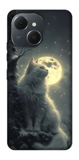 Чехол на TECNO Spark 40C Кот под луной фото 1 из 1