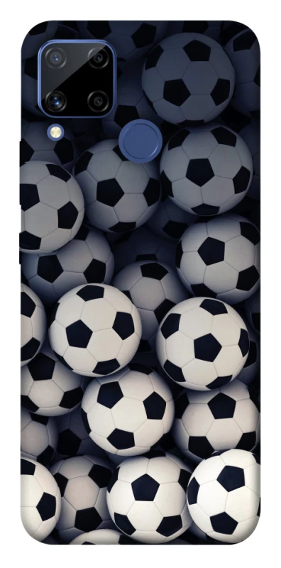 Чохол на Realme C15 Футбольні м'ячи фото 1 з 1