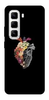 Чохол на Infinix Hot 50 Pro Heart with flowers фото 1 з 1