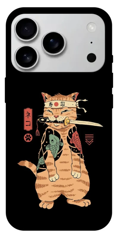 Чехол на Apple iPhone 17 Pro Max (6.9") Кот-самурай фото 1 из 1