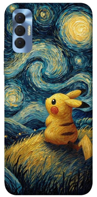 Чохол на TECNO Spark 8P Pikachu and Van Gogh фото 1 з 1