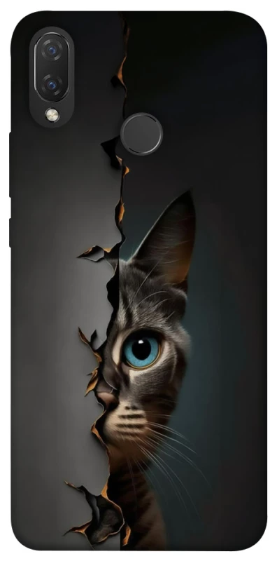 Чехол на Huawei P Smart+ (nova 3i) Кот-подглядыватель v2 фото 1 из 1