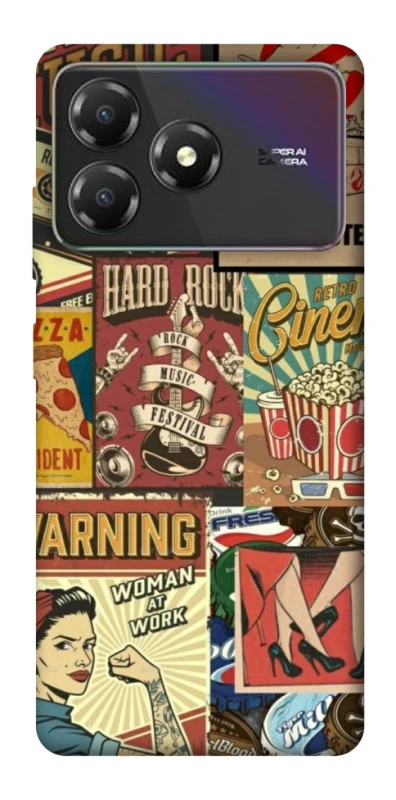 Чохол на ZTE Blade A36 Retro collage ver.2 фото 1 з 1