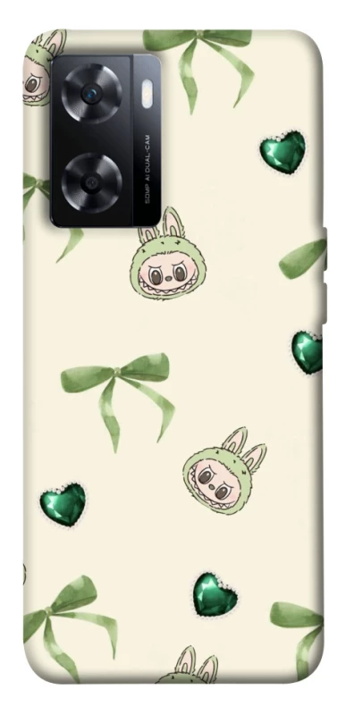 Чехол на OnePlus Nord N20 SE Labubu Green Heart фото 1 из 1