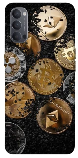 Чехол на Oppo Reno 4 Many coins v2 фото 1 из 1