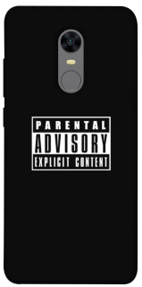 Чехол на Xiaomi Redmi 5 Plus / Redmi Note 5 (Single Camera) Parental Advisory Label фото 1 из 1