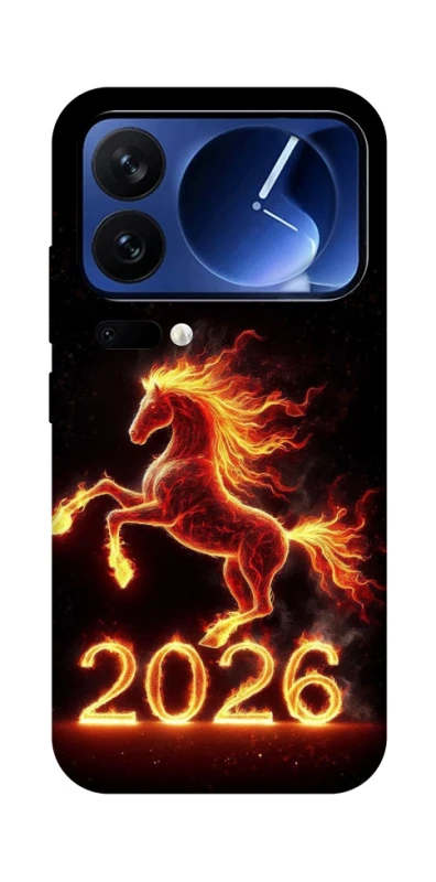 Чохол на Xiaomi Poco F7 Ultra Red Fire Horse ver.1 фото 1 з 1