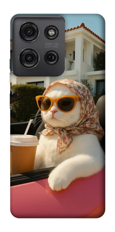 Чохол на Motorola Moto G75 Stylish Cat Cruise фото 1 з 1