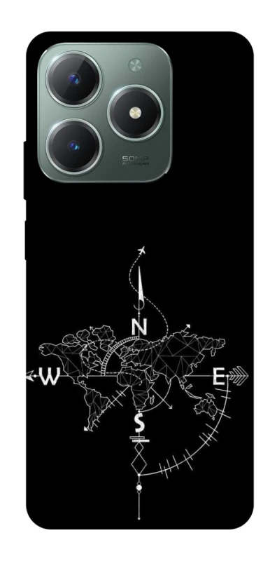 Чехол на Realme C61 Travel Map фото 1 из 1