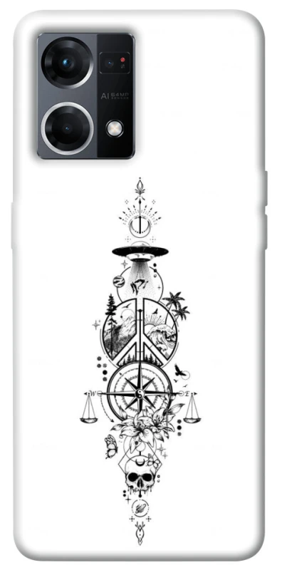 Чехол на Oppo Reno 7 4G Tattoo ver.7 фото 1 из 1