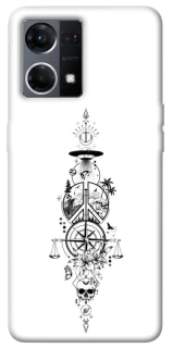 Чехол на Oppo Reno 7 4G Tattoo ver.7 фото 1 из 1