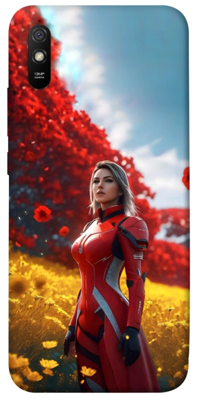 Чохол на Xiaomi Redmi 9A Cyber space girl ver.5 фото 1 з 1