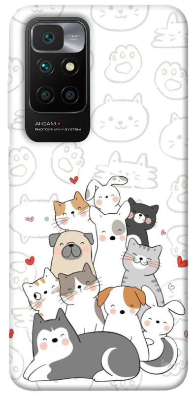 Чехол на Xiaomi Redmi 10 Funny Pets фото 1 из 1