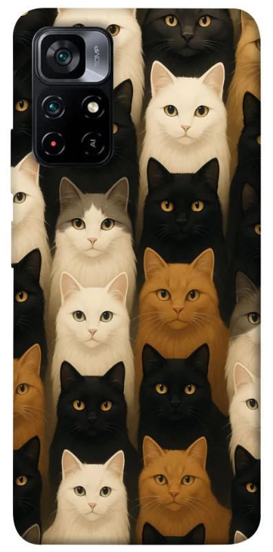 Чохол на Xiaomi Poco M4 Pro 5G Colorful Cat Collage фото 1 з 1