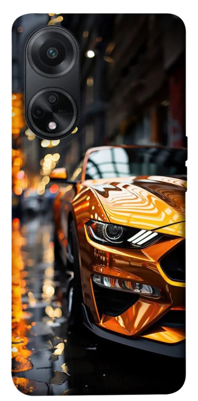 Чохол на Oppo A98 Golden sports car фото 1 з 1