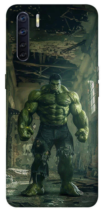 Чохол на Oppo A91 Angry Hulk фото 1 з 1