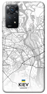 Чехол на Xiaomi Redmi Note 12 Pro 4G Kiev white map фото 1 из 1
