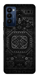 Чехол на TECNO Camon 18 Pro Черный ковер фото 1 из 1