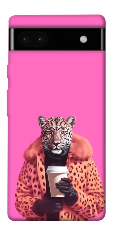 Чехол на Google Pixel 6a Леопард с кофе фото 1 из 1