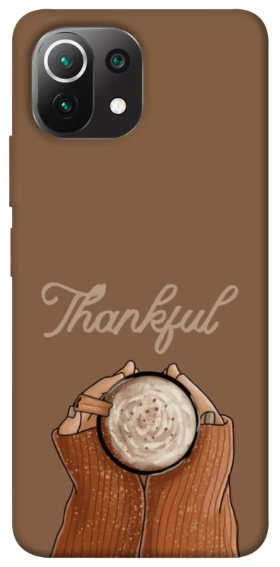 Чохол на Xiaomi Mi 11 Lite Thankful coffee фото 1 з 1