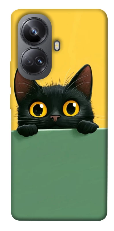 Чехол на Realme 10 Pro+ Black cat v2 фото 1 из 1