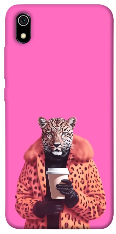 Чохол на Xiaomi Redmi 7A Леопард з кавою фото 1 з 1