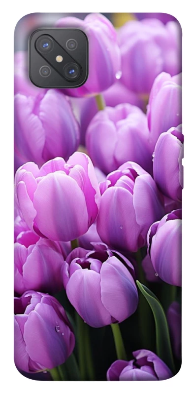 Чехол на Oppo A92s Фиолетовые тюльпаны фото 1 из 1
