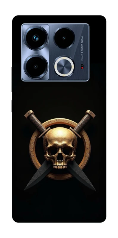 Чохол на Infinix Note 40 4G Golden Skull фото 1 з 1