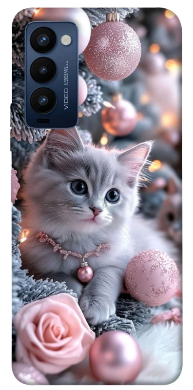 Чохол на TECNO Camon 18 Christmas Kitty фото 1 з 1