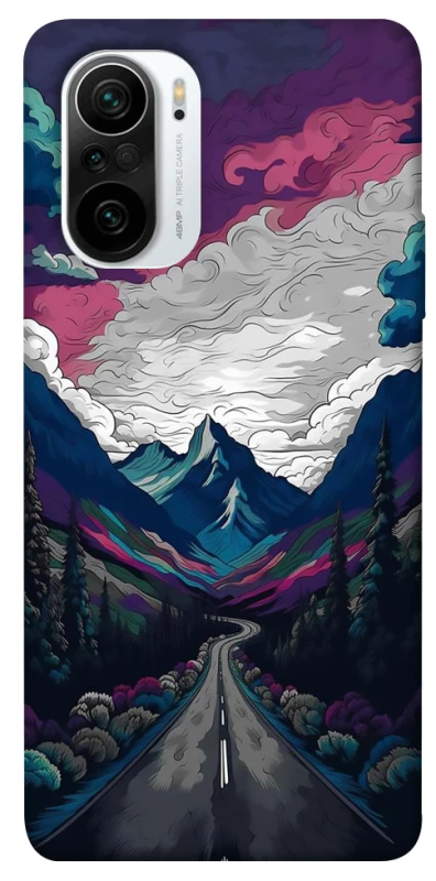 Чехол на Xiaomi Redmi K40 / K40 Pro / K40 Pro+ / Poco F3 Нарисованные горы фото 1 из 1