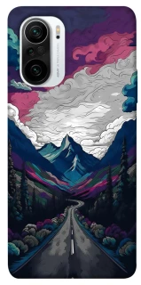 Чехол на Xiaomi Redmi K40 / K40 Pro / K40 Pro+ / Poco F3 Нарисованные горы фото 1 из 1