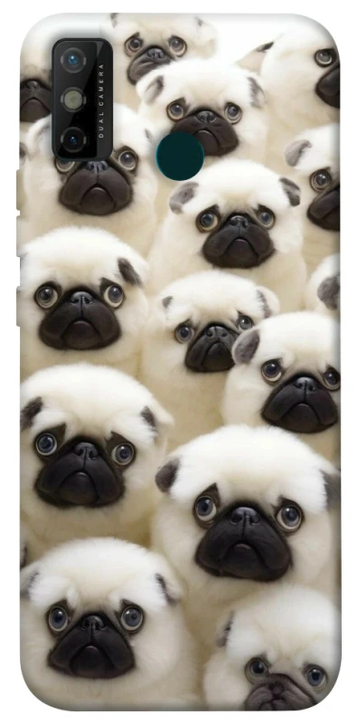 Чохол на TECNO Spark 6 Go Doggy Pug Love фото 1 з 1
