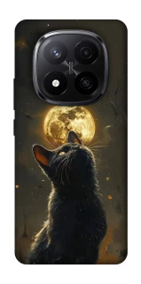 Чехол на Xiaomi Redmi Note 14 Pro+ 5G Кот под луной v2 фото 1 из 1