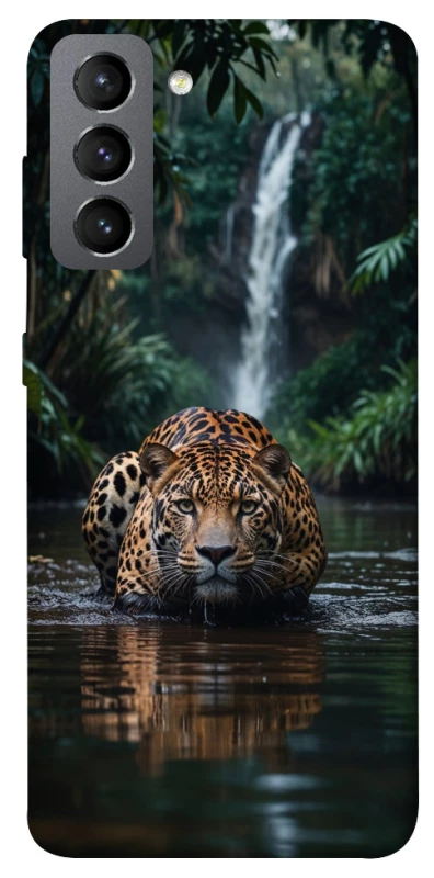 Чехол на Samsung Galaxy S21 FE Leopard in water фото 1 из 1