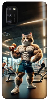 Чехол на Samsung Galaxy A41 Качок кот фото 1 из 1