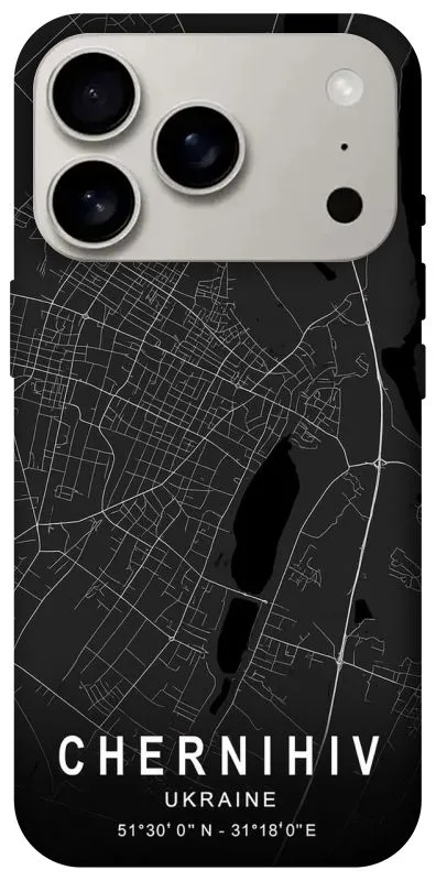 Чехол на Apple iPhone 18 Pro Chernihiv map фото 1 из 2