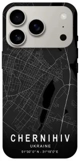 Чохол на Apple iPhone 18 Pro Chernihiv map фото 1 з 2