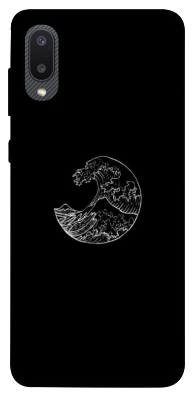 Чохол на Samsung Galaxy A02 Black tsunami фото 1 Чохол на Samsung Galaxy A02 Black tsunami фото 1 з 1