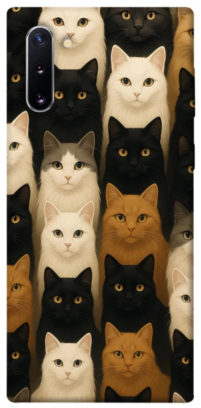 Чехол на Samsung Galaxy Note 10 Colorful Cat Collage фото 1 Чехол на Samsung Galaxy Note 10 Colorful Cat Collage фото 1 из 1