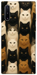Чехол на Samsung Galaxy Note 10 Colorful Cat Collage фото 1 Чехол на Samsung Galaxy Note 10 Colorful Cat Collage фото 1 из 1