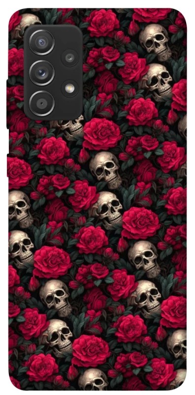 Чохол на Samsung Galaxy A72 4G / A72 5G Черепа та рози фото 1 з 1