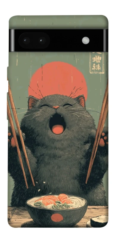 Чехол на Google Pixel 6a Hungry Cat фото 1 из 1