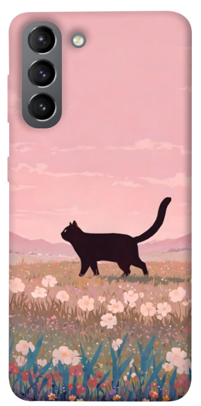 Чохол на Samsung Galaxy S21 cat on a field фото 1 з 1